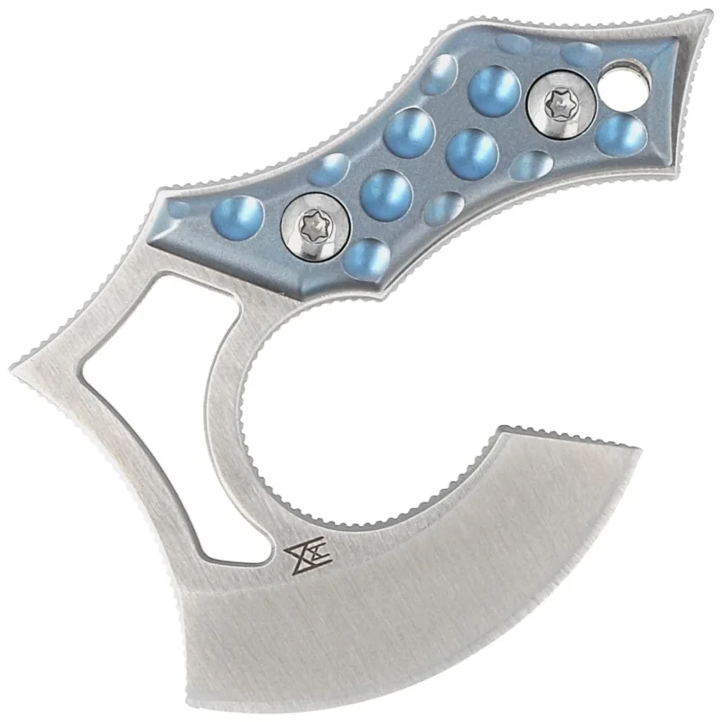 Najlepsza cena Nóż na szyję Midgards Messer Nori Nano Blue Titanium, Satin 14C28N (MM002)