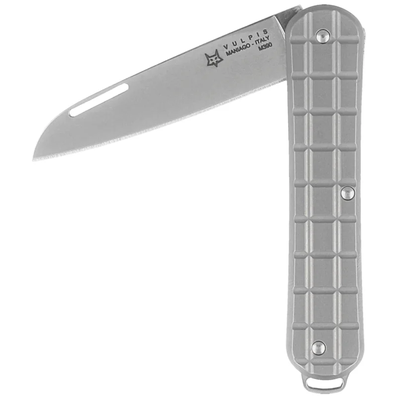 Fox Vulpis Grenade Pattern Titanium, Polished N690Co Knife (FX-VPGP130 TI) Rabat