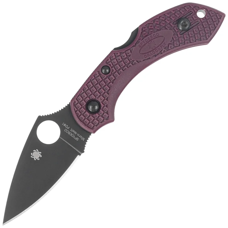 Wybór klientów Nóż składany Spyderco DragonFly 2 Sprint Run Burgundy FRN, TiCN Micro-Melt PD#1 by Sal Glesser (C28BGBK2)