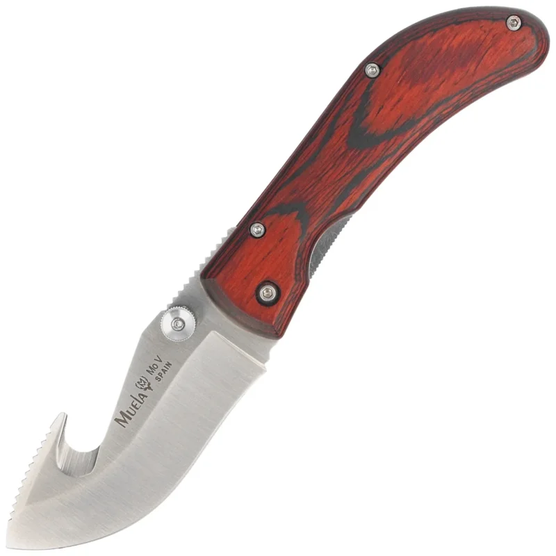 Do wyczerpania zapasów Muela SW-8R Red Pakka Wood, Satin X50CrMoV15 knife