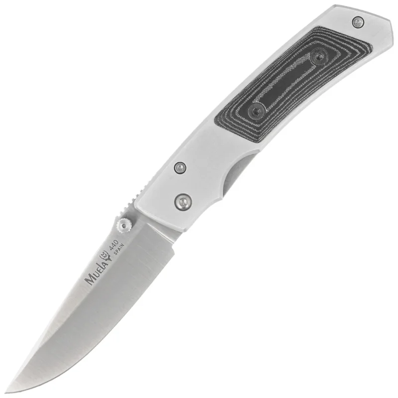 Muela PMC-7M Gray Aluminium / Black Micarta, Satin 440C knife Zamów dziś