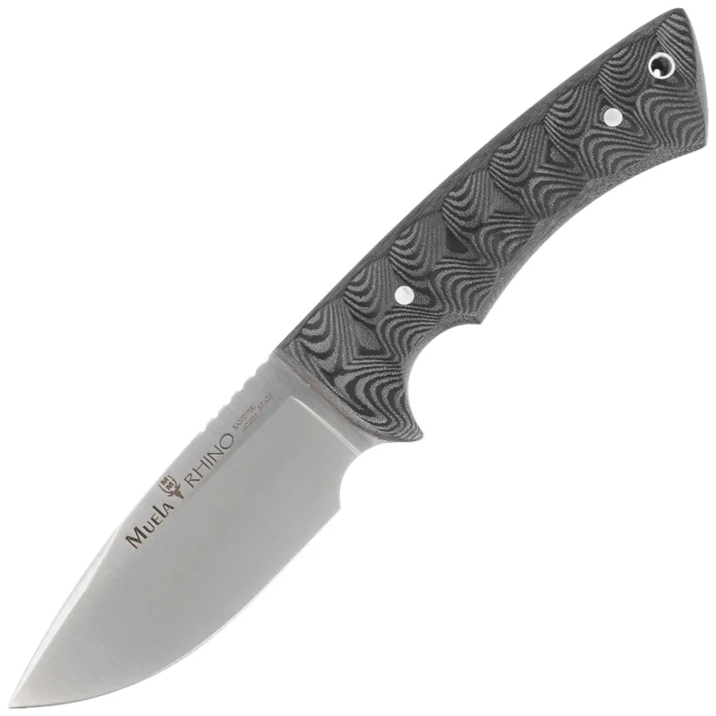 Muela Rhino-10SV.M/K Black Canvas Micarta, Satin X50CrMoV15 knife Szybka wysyłka