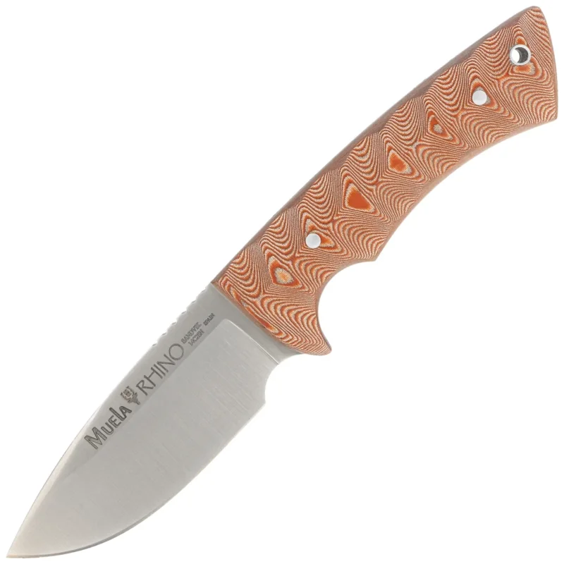 Muela Rhino-10SV.C/K Brown Canvas Micarta, Satin X50CrMoV15 knife Bestseller