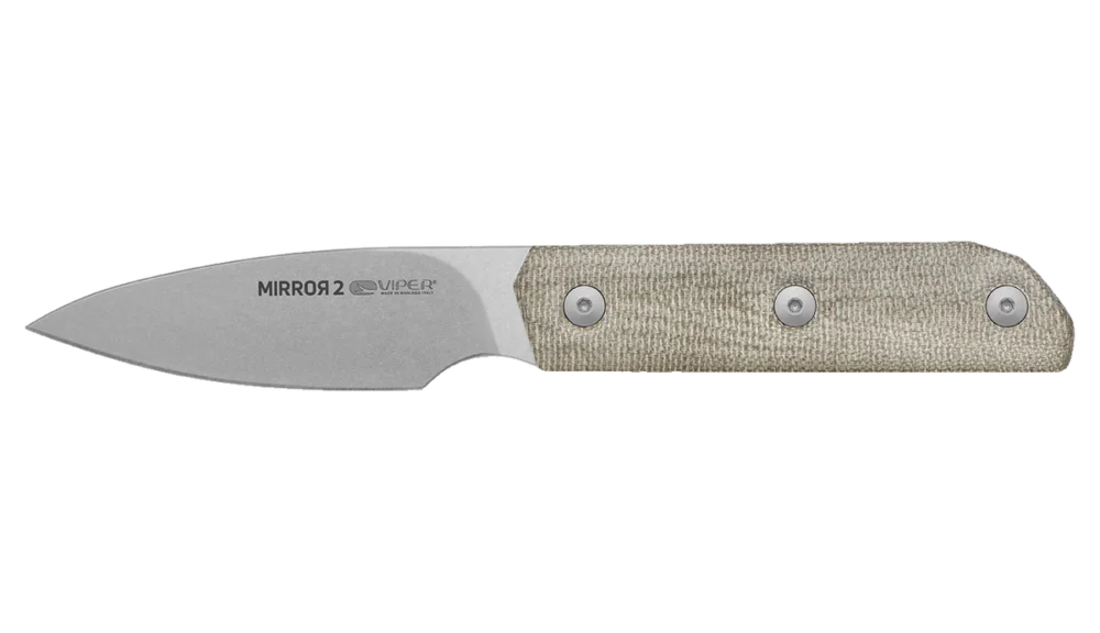 Nóż Viper Mirror2 Green Canvas Micarta, Stonewashed M390 by Igor Bortolussi (VT4064CG) Szybka wysyłka