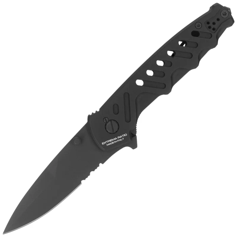 Extrema Ratio Caimano Nero N.A. Black Aluminium, Black MIL-C N690 knife (04.1000.0166/BLK) Bestseller