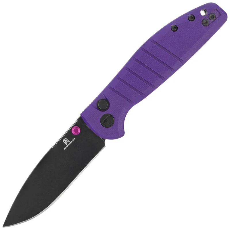 Bestechman Goodboy Jr. Knife Purple G10, Black PVD D2 by Keanu Alfaro (BMK10G) Zamów dziś