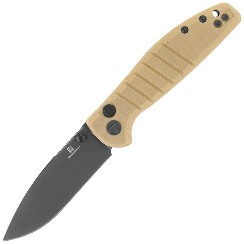 Okazja Bestechman Goodboy Jr. Knife Khaki G10, Black PVD D2 by Keanu Alfaro (BMK10F)
