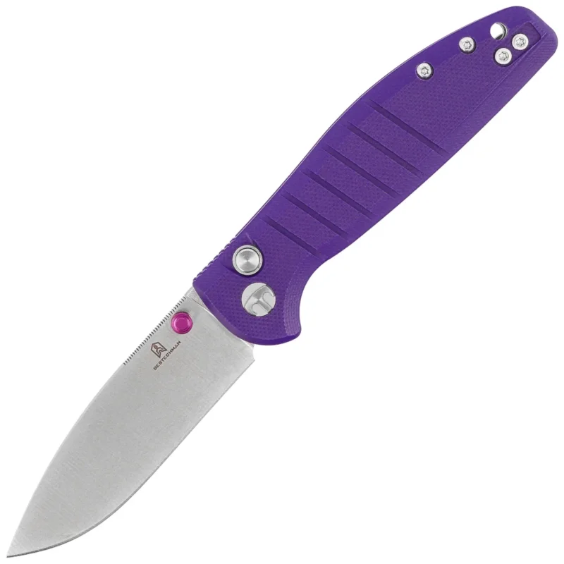 Bestechman Goodboy Jr. Knife Purple G10, Satin/Stonewashed D2 by Keanu Alfaro (BMK10C) Wybór klientów