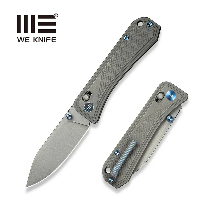 We Knife Bougie Banter Gray Titanium, Gray Stonewashed CPM S45VN by Ben Petersen (WE24009-2) Taniej