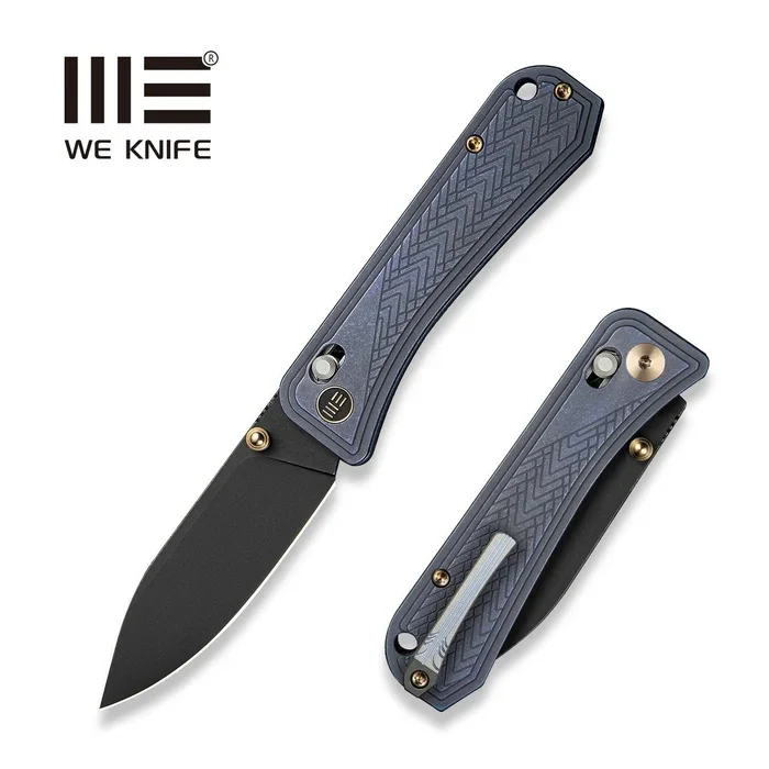 We Knife Bougie Banter Blue Titanium, Black Stonewashed CPM S45VN by Ben Petersen (WE24009-1) Szybka wysyłka