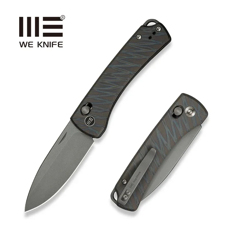 Ekspresowa dostawa We Knife Nightblade Tiger Stripe Titanium, Gray Stonewashed CPM 20CV by Dutch Bushcraft Knives (WE22046-3)