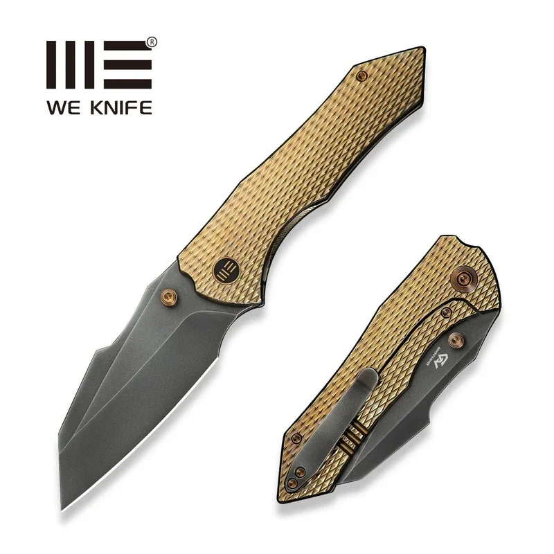 WeKnife High-Fin XL Golden Titanium, Gray Polished CPM 20CV by Gavko Knives (WE24010-3) Bezpieczna płatność