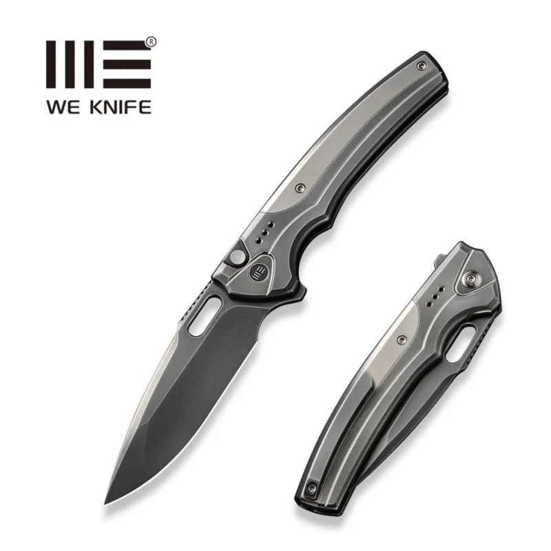 Nóż składany WeKnife Exciton LE No 278/310 Polished Gray Titanium, Polished Gray CPM 20CV (WE22038A-7) Tylko do końca tygodnia