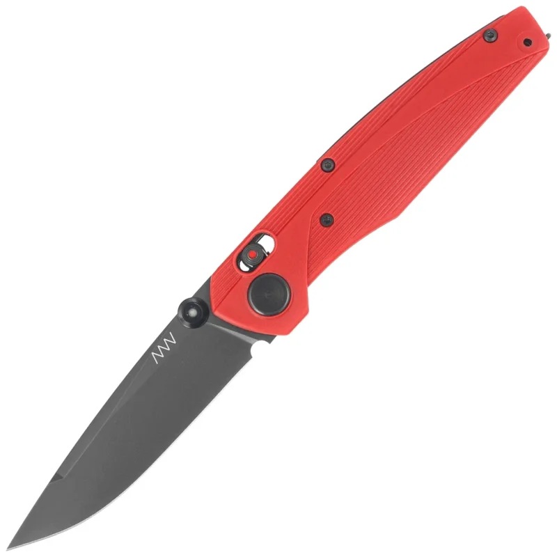 ANV A100 BB Knife Red GRN, Black DLC Sleipner (ANVA100-021) Promocja