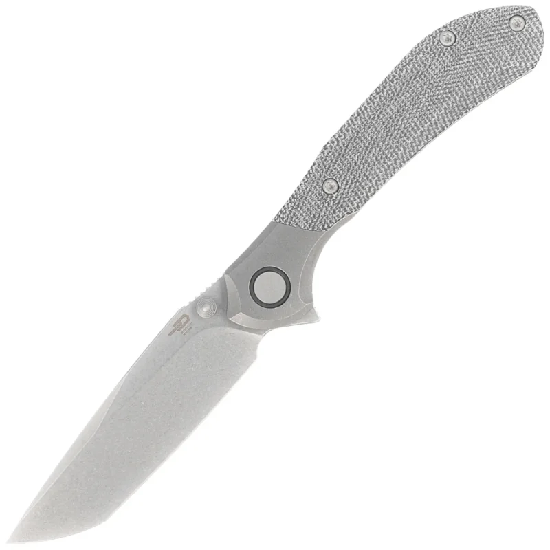 Nóż składany Bestech Constellation Grey Titanium/Black Micarta, Dark Bead Blasted/Stonewashed MagnaCut by Munko Knives (BT2501A) Rabat