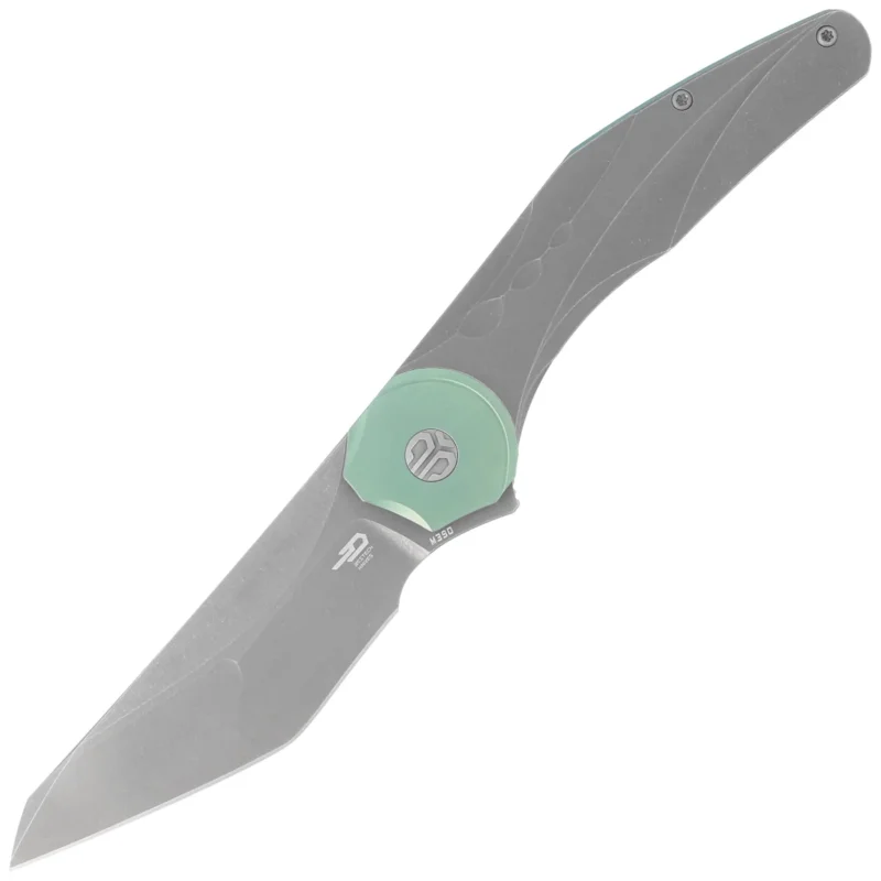 Zamów dziś Nóż składany Bestech Excentric Gray Titanium, Dark Bead Blasted/Stonewashed M390 by Kombou and TNT Knives (BT2412C)