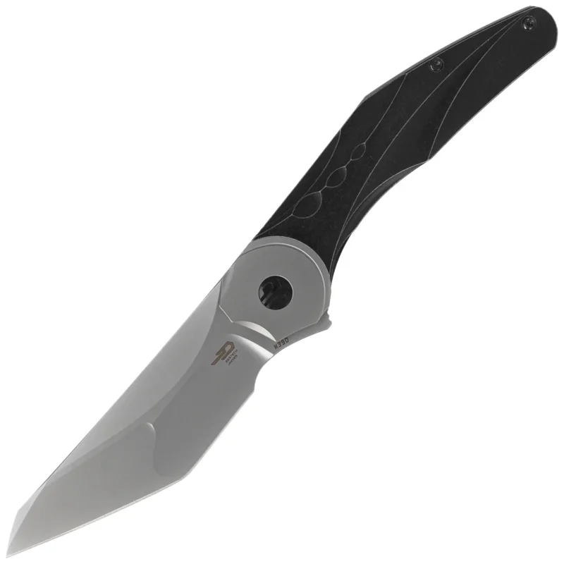 Ograniczona ilość Bestech Excentric Knife Black Stonewashed Titanium, Bead Blasted M390 by Kombou and TNT Knives (BT2412A)