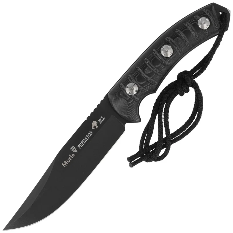 Nowość Muela Predator-14N Knife Black Micarta, Black PTFE X50CrMoV15