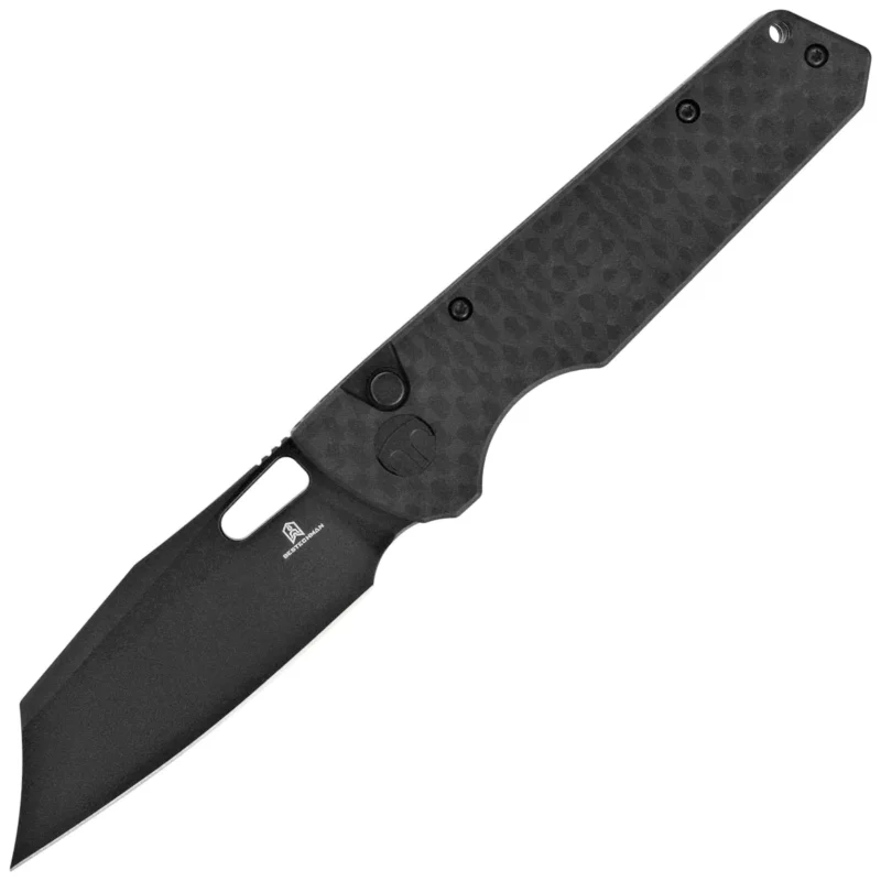 Nóż składany Bestechman Guardian Black G10 w/ Carbon Fiber Pattern, Black PVD D2 (BMK11E) Wyjątkowa oferta