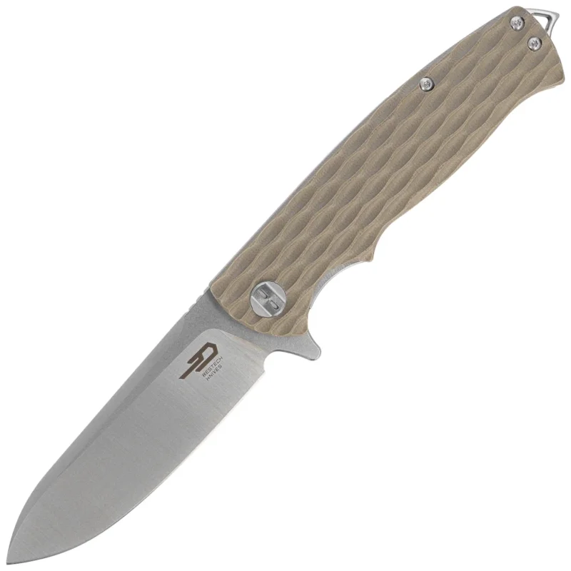 Rabat Nóż składany Bestech Grampus Beige G10, Stonewashed/Satin D2 (BG02C)
