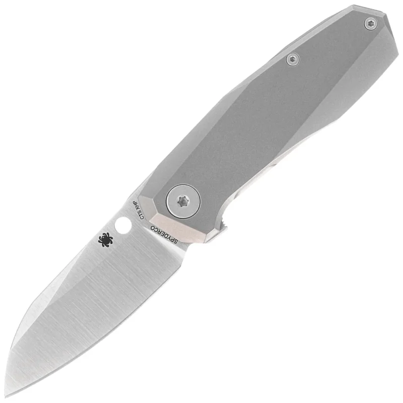 Okazja Nóż składany Spyderco Techno 3 Gray Titanium, Satin CTS XHP by Marcin Slysz (C158TIP3)