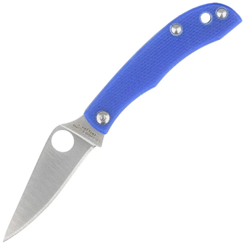 Spyderco Honeybee Knife Blue G10, Satin 12C27 (C137GBLP) Promocja