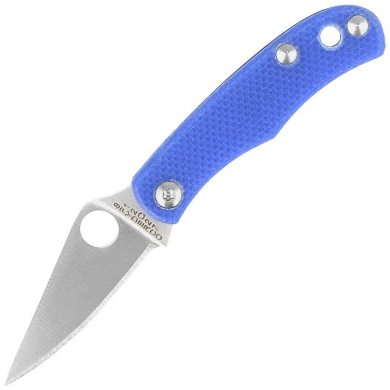 Spyderco Bug Knife Blue G10, Satin 12C27 (C133GBLP) Wybór klientów