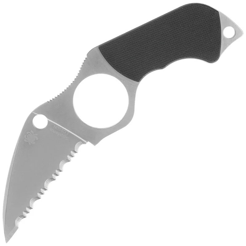 Spyderco Swick 5 Large Knife Black G10, Satin LC200N by Sal Glesser (FB14S5) Rabat