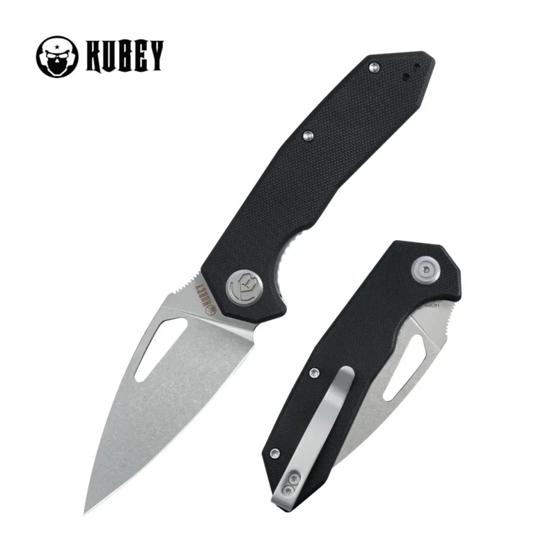 Kubey Coeus KU122U Knife Black G10, Stonewashed 14C28N Szybka dostawa