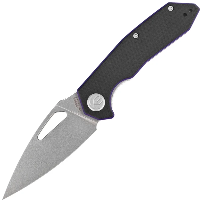 Ostatnie sztuki Nóż składany Kubey Coeus KU122R Black G10, Bead Blasted 14C28N