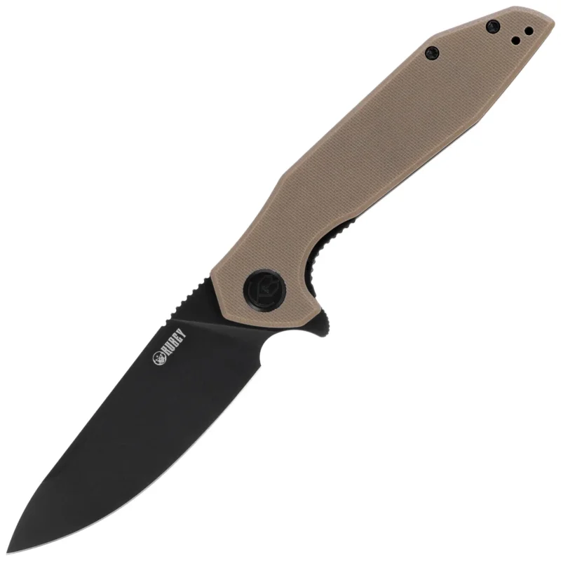 Nóż składany Kubey Nova LL KU117K Tan G10, Blackwashed D2 Nowość