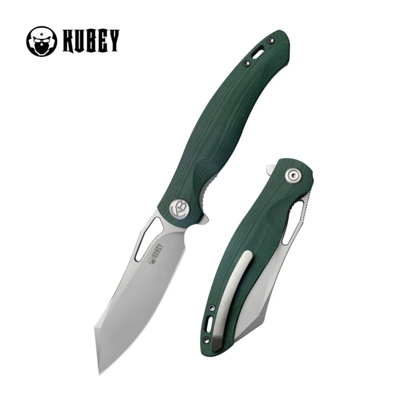 Nóż składany Kubey Drake KU239K Green G10, Bead Blasted AUS-10 by Maksim Tkachuk Ograniczona ilość