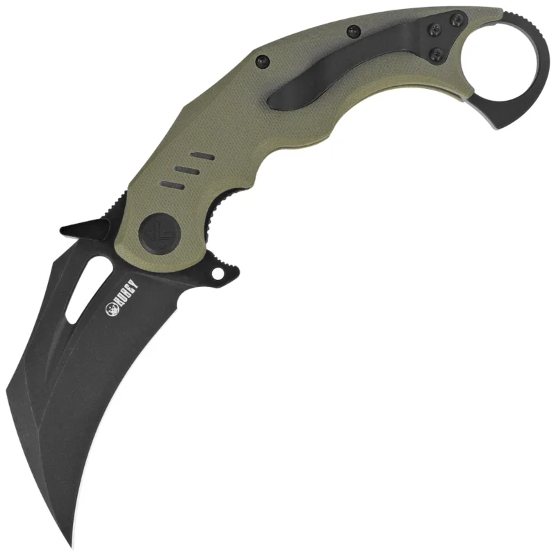 Nóż składany Kubey Wrath Green G10, Blackwashed 14C26N by MUZI Design (KU261F) Sprawdź teraz