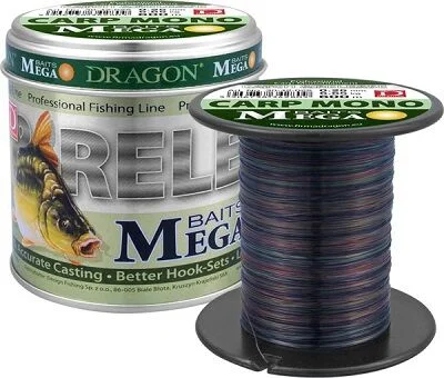 DRAGON ŻYŁKA MEGA BAITS CARP MONO 600m 0,23 Dostępne od ręki