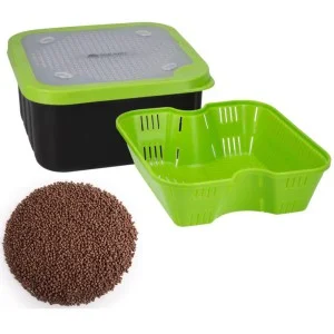 Wyprzedaż Zestaw Pudełko Z Sitkiem do Pelletu 2L + Pellet Aller Aqua Classic 2mm 1kg