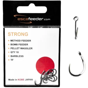 Haczyki bezzadziorowe ESCA FEEDER STRONG do METHOD FEEDER r. 10 Cena promocyjna