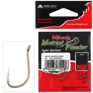 HACZYKI MIKADO METHOD FEEDER nr 12 BR - Z ZADZIOREM 10szt. Kup teraz