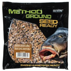 Najlepsza cena ZIARNO JAXON METHOD GROUND READY MIX PSZENICA PĘCZAK KONOPIE 0,5KG