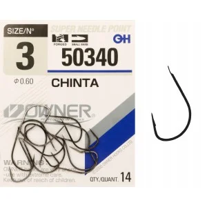Haczyki z łopatką OWNER CHINTA czarny nikiel r. 3 Zamów dziś