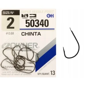 Haczyki z łopatką OWNER CHINTA czarny nikiel r. 2 Zamów teraz