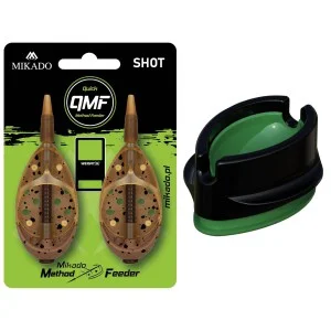 Ostatnie sztuki Zestaw 2x Podajnik Do MethodFeeder Shot QMF 20g + Foremka Automatyczna Mikado