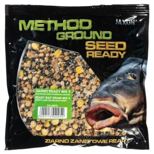 Kup online ZIARNO JAXON METHOD GROUND READY MIX KUKURYDZA GROCH PSZENICA KONOPIE 0,5KG