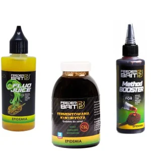 Zestaw Feeder Bait Epidemia Method Booster Zalewa Fluo Juice Rabat