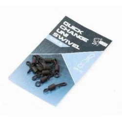 Ograniczona ilość Krętlik z szybkozłączką Nash Quick Change Uni Swivel, rozm.8 (10szt.)