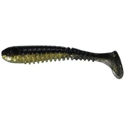 Taniej Przynęta gumowa Berkley Flex Rib Shad 11,5cm, Clear Gold/Black Back