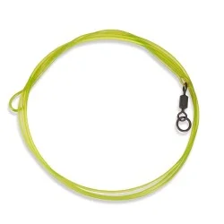 Ostatnia szansa Leader z pętlą i kółkiem łącznikowym Anaconda Ring Swivel High Carbon Leader 40lb/110cm
