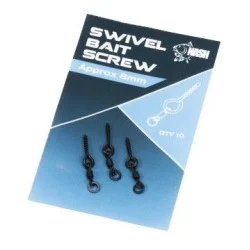 Do wyczerpania zapasów Wkrętka do przynęt z krętlikiem Nash Swivel Bait Screw 8mm (10szt.)