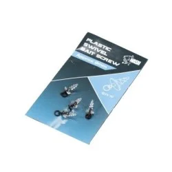Ograniczona ilość Wkrętka do przynęt z mikrokrętlikiem Nash Plastic Swivel Bait Screw 8mm (10szt.)