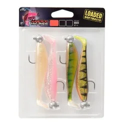 Dostępne od ręki Zestaw przynęt gumowych Fox Rage UV Zander Pro Loaded rozm.3 10cm/10g (4szt.)