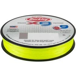 Plecionka Berkley X9 Braid 0,06mm/300m, Fluo Green Super okazja